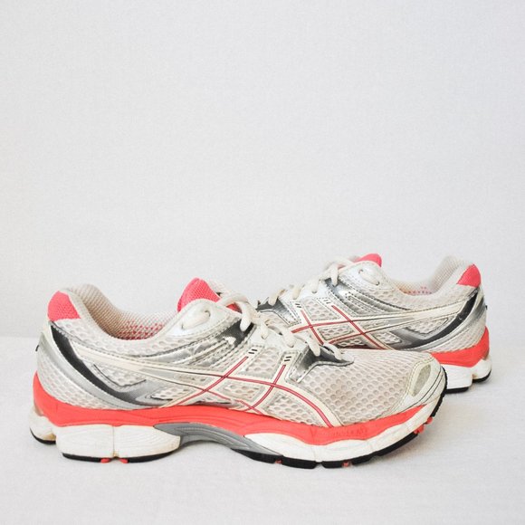 Asics Gel-Cumulus 14 Pink & Silver Sneakers - Picture 9 of 12